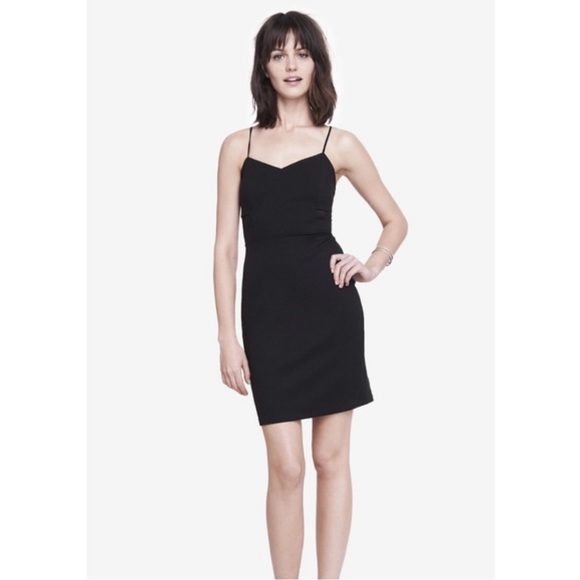 Express Lace Back Dress in Black, Size 2 - Picture 2 of 6